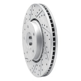 Dynamic Friction 2016-2025 Mazda 6 Front Left Drilled & Slotted Geoperformance Rotor by Dynamic Friction Company 830-80076L