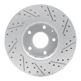 Dynamic Friction 2016-2025 Mazda 6 Front Left Drilled & Slotted Geoperformance Rotor by Dynamic Friction Company 830-80076L