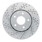 Dynamic Friction 2016-2025 Mazda 6 Front Left Drilled & Slotted Geoperformance Rotor by Dynamic Friction Company 830-80076L