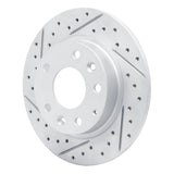 Dynamic Friction 2014-2025 Mazda CX-30 Rear Left Drilled & Slotted Geoperformance Rotor by Dynamic Friction Company 830-80079L