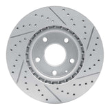 Dynamic Friction 2013-2019 Mazda 6 Front Left Drilled & Slotted Geoperformance Rotor by Dynamic Friction Company 830-80080L