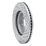 Dynamic Friction 2013-2019 Mazda 6 Front Left Drilled & Slotted Geoperformance Rotor by Dynamic Friction Company 830-80080L