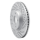 Dynamic Friction 2013-2019 Mazda Cx-5 Front Right Drilled & Slotted Geoperformance Rotor by Dynamic Friction Company 830-80080R