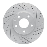 Dynamic Friction 2013-2019 Mazda Cx-5 Front Right Drilled & Slotted Geoperformance Rotor by Dynamic Friction Company 830-80080R