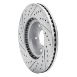 Dynamic Friction 2013-2019 Mazda Cx-5 Front Right Drilled & Slotted Geoperformance Rotor by Dynamic Friction Company 830-80080R