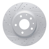 Dynamic Friction 2019-2025 Mazda 3 Front Left Drilled & Slotted Geoperformance Rotor by Dynamic Friction Company 830-80081L