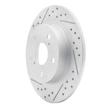Dynamic Friction 2011-2016 Scion Tc Rear Left Drilled & Slotted Geoperformance Rotor by Dynamic Friction Company 830-91000L