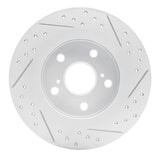 Dynamic Friction 2011-2016 Scion Tc Rear Left Drilled & Slotted Geoperformance Rotor by Dynamic Friction Company 830-91000L