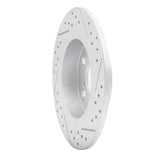Dynamic Friction 2011-2016 Scion Tc Rear Left Drilled & Slotted Geoperformance Rotor by Dynamic Friction Company 830-91000L