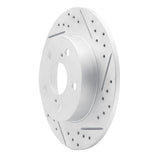 Dynamic Friction 2011-2016 Scion Tc Rear Right Drilled & Slotted Geoperformance Rotor by Dynamic Friction Company 830-91000R
