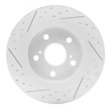 Dynamic Friction 2011-2016 Scion Tc Rear Right Drilled & Slotted Geoperformance Rotor by Dynamic Friction Company 830-91000R