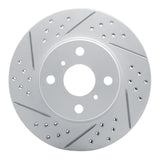 Dynamic Friction 2012-2015 Scion Iq Front Left Drilled & Slotted Geoperformance Rotor by Dynamic Friction Company 830-91001L