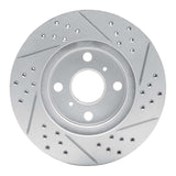 Dynamic Friction 2004-2006 Scion Xa Front Left Drilled & Slotted Geoperformance Rotor by Dynamic Friction Company 830-91002L