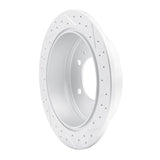 Dynamic Friction 2006-2010 Hummer H3T Rear Left Drilled & Slotted Geoperformance Rotor by Dynamic Friction Company 830-93001L