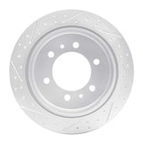 Dynamic Friction 2006-2010 Hummer H3T Rear Right Drilled & Slotted Geoperformance Rotor by Dynamic Friction Company 830-93001R