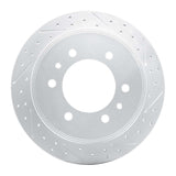 Dynamic Friction 2006-2010 Hummer H3T Rear Right Drilled & Slotted Geoperformance Rotor by Dynamic Friction Company 830-93001R