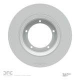 Dynamic Friction 1963-1965 Porsche 356 Front Hi-Carbon Alloy Geomet Coated Rotor (274x10.2 Solid) by Dynamic Friction Company 900-02011