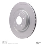 Dynamic Friction 2014-2024 Land Rover Range Rover Sport Rear Hi-Carbon Alloy Geomet Coated Rotor (350x25 Vented) by Dynamic Friction Company 900-11026