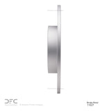 Dynamic Friction 2015-2020 Jaguar E-Pace Rear Hi-Carbon Alloy Geomet Coated Rotor (300x10 Solid) by Dynamic Friction Company 900-11027