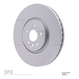 Dynamic Friction 2016-2024 Jaguar XF Front Hi-Carbon Alloy Geomet Coated Rotor (350x32 Vented) by Dynamic Friction Company 900-20032