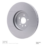 Dynamic Friction 2016-2024 Jaguar XF Front Hi-Carbon Alloy Geomet Coated Rotor (350x32 Vented) by Dynamic Friction Company 900-20032