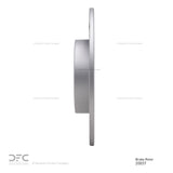 Dynamic Friction 2017-2019 Jaguar XE Rear Hi-Carbon Alloy Geomet Coated Rotor (300x10 Solid) by Dynamic Friction Company 900-20037