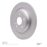 Dynamic Friction 2007-2018 Volvo S60 Cross Country Rear Hi-Carbon Alloy Geomet Coated Rotor (302x11 Solid) by Dynamic Friction Company 900-27035