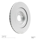 Dynamic Friction 2016-2026 Polestar Polestar 2 Rear Hi-Carbon Alloy Geomet Coated Rotor (340x20 Vented) by Dynamic Friction Company 900-27054