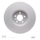 Dynamic Friction 2009-2017 BMW ActiveHybrid 7 Left Front Hi-Carbon Alloy Geomet Coated Rotor (374x36 Vented) by Dynamic Friction Company 900-31094D