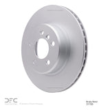 Dynamic Friction 2011-2016 BMW 528i xDrive Front Hi-Carbon Alloy Geomet Coated Rotor (330x24 Vented) by Dynamic Friction Company 900-31103