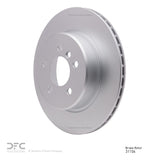 Dynamic Friction 2011-2016 BMW 528i Rear Hi-Carbon Alloy Geomet Coated Rotor (330x20 Vented) by Dynamic Friction Company 900-31104
