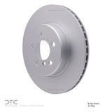 Dynamic Friction 2010-2019 BMW 535i GT xDrive Rear Hi-Carbon Alloy Geomet Coated Rotor (345x23.8 Vented) by Dynamic Friction Company 900-31106