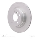Dynamic Friction 2006-2021 BMW 228i Rear Hi-Carbon Alloy Geomet Coated Rotor (300x20 Vented) by Dynamic Friction Company 900-31111