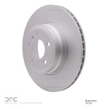 Dynamic Friction 2007-2019 BMW X5 Rear Hi-Carbon Alloy Geomet Coated Rotor (345x24 Vented) by Dynamic Friction Company 900-31141
