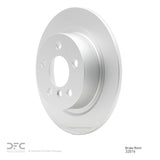 Dynamic Friction 2014-2025 BMW i3 Rear Hi-Carbon Alloy Geomet Coated Rotor (280x10 Solid) by Dynamic Friction Company 900-32016