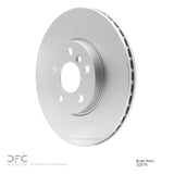 Dynamic Friction 2016-2024 MINI Cooper (Excl Clubman) Front Hi-Carbon Alloy Geomet Coated Rotor (307x24 Vented) by Dynamic Friction Company 900-32018