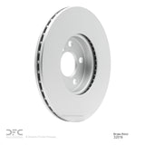 Dynamic Friction 2016-2024 MINI Cooper (Excl Clubman) Front Hi-Carbon Alloy Geomet Coated Rotor (307x24 Vented) by Dynamic Friction Company 900-32018