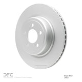 Dynamic Friction 2006-2023 Dodge Charger Rear Hi-Carbon Alloy Geomet Coated Rotor (350x26.1 Vented) by Dynamic Friction Company 900-39021