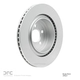 Dynamic Friction 2006-2023 Dodge Charger Rear Hi-Carbon Alloy Geomet Coated Rotor (350x26.1 Vented) by Dynamic Friction Company 900-39021