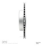 Dynamic Friction 2006-2023 Dodge Charger Rear Hi-Carbon Alloy Geomet Coated Rotor (350x26.1 Vented) by Dynamic Friction Company 900-39021