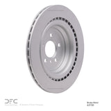 Dynamic Friction 2013-2019 Mercedes-Benz GLE400 Rear Hi-Carbon Alloy Geomet Coated Rotor (345x22 Vented) by Dynamic Friction Company 900-63150