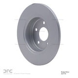 Dynamic Friction 2015-2021 Mercedes-Benz C300 Sedan Rear Hi-Carbon Alloy Geomet Coated Rotor (300x12 Solid) by Dynamic Friction Company 900-63173
