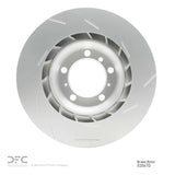 Dynamic Friction 2010-2016 Porsche Panamera Left Rear Slotted Hi-Carbon Alloy Geomet Coated Rotor (350x28 Vented) by Dynamic Friction Company 910-02047D