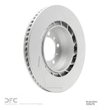 Dynamic Friction 2010-2016 Porsche Panamera Left Rear Slotted Hi-Carbon Alloy Geomet Coated Rotor (350x28 Vented) by Dynamic Friction Company 910-02047D