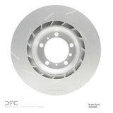 Dynamic Friction 2010-2016 Porsche Panamera Right Rear Slotted Hi-Carbon Alloy Geomet Coated Rotor (350x28 Vented) by Dynamic Friction Company 910-02048D
