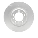 Dynamic Friction 2010-2016 Porsche Panamera Right Rear Slotted Hi-Carbon Alloy Geomet Coated Rotor (350x28 Vented) by Dynamic Friction Company 910-02048D