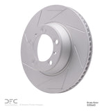 Dynamic Friction 2010-2020 Porsche Panamera Right Rear Slotted Hi-Carbon Alloy Geomet Coated Rotor (330x28 Vented) by Dynamic Friction Company 910-02066D