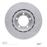 Dynamic Friction 2010-2020 Porsche Panamera Right Rear Slotted Hi-Carbon Alloy Geomet Coated Rotor (330x28 Vented) by Dynamic Friction Company 910-02066D