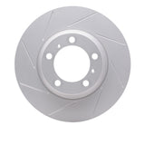 Dynamic Friction 2010-2020 Porsche Panamera Right Rear Slotted Hi-Carbon Alloy Geomet Coated Rotor (330x28 Vented) by Dynamic Friction Company 910-02066D