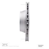 Dynamic Friction 2010-2020 Porsche Panamera Left Rear Slotted Hi-Carbon Alloy Geomet Coated Rotor (330x28 Vented) by Dynamic Friction Company 910-02067D
